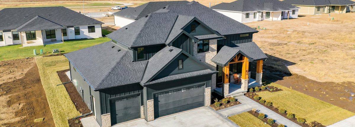 sky view of an omaha home built by citadel signature homes