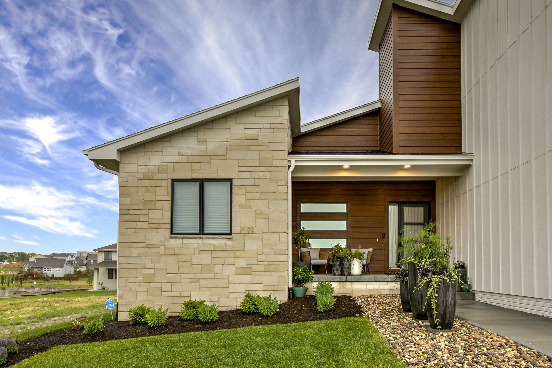 front elevation of the denver ranch by citadel signature homes