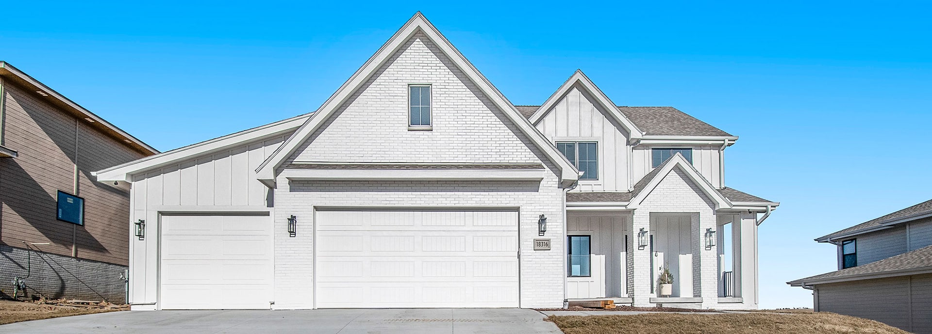 the hartman modern farmhouse front elevation
